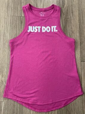 Nike Hot Pink 'Just Do It.' Graphic Muscle Tank